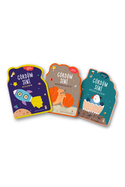 Sincap Kitap Gördüm Seni 3’lü Keçeli Haraketli Kitap Seti | Hislerim – Düşünc...