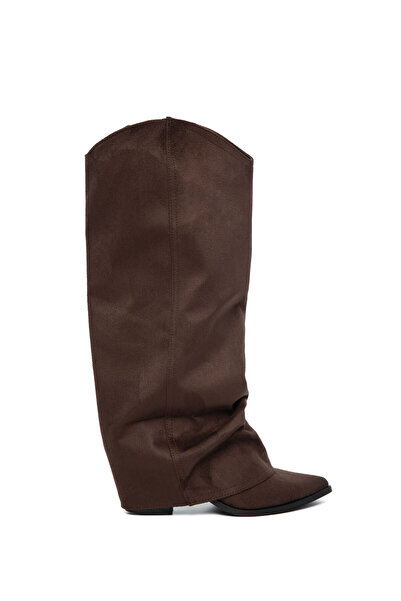 SOHO Kahve Süet Kadın Çizme 21130