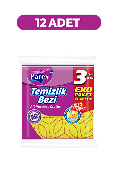 Parex 30 procenata 3-dijelne mikrofibre krpe za čišćenje, pakovanje od 12 komada