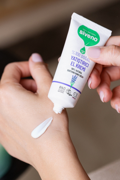 Siveno %100 Doğal El ve Vücut Kremi Lavanta Cilt Yatıştırıcı Onarıcı Yoğun Nemlendirici Vegan 30 ml