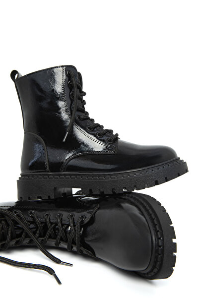 SOHO Siyah Mat Rugan Kadın Bot & Bootie 13786