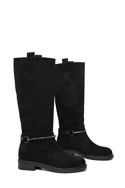 SOHO Black Suede Women's Boots 21107