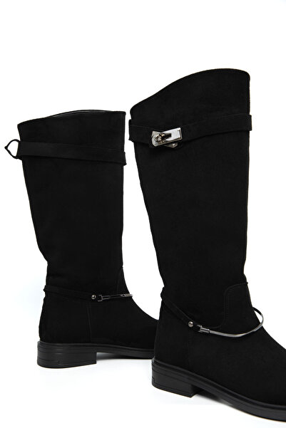 SOHO Black Suede Women's Boots 21127