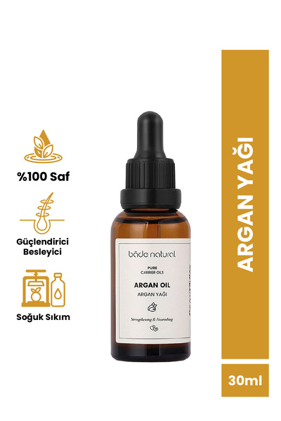 Bade Natural Argan Yağı Soğuk Sıkım %100 Saf 30 ml
