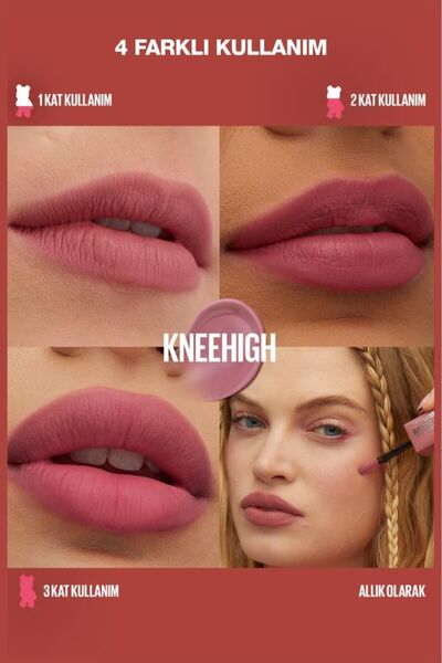 Maybelline New York Maybelline Super Stay Teddy Tint Uzun Süre Kalıcı Likit Mat Tint 55 Knee High