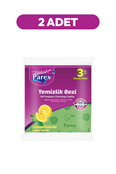 Parex Pakovanje od 2 komada krpa za čišćenje sa mirisom limuna