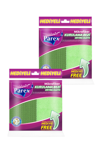 Parex Microfiber Drying Cloth (Microfiber Cleaning Cloth Gift) Double Pack