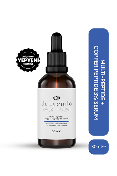 Jeuvenile Bakır Peptit %3 Serum – Kırışıklık Karşıtı & Cilt Bariyeri Onarıcı,...