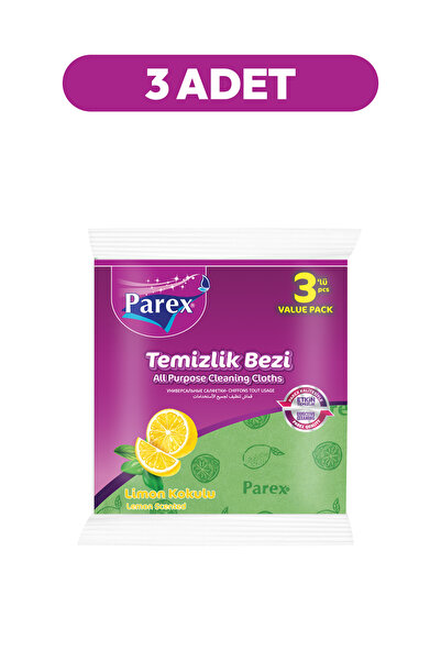 Parex Pakovanje od 3 komada krpa za čišćenje sa mirisom limuna