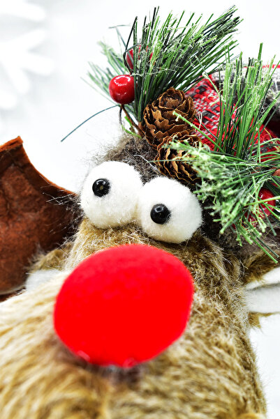 Waldern Πολυτελές διακοσμητικό χριστουγεννιάτικο στολίδι Oliver Deer 45 εκ.