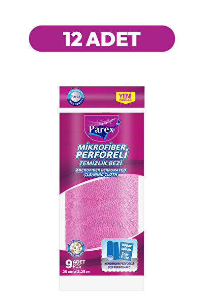 Parex مجموعة من 12 قطعة من قماش الميكروفايبر المثقب، عبوة من 12 قطعة