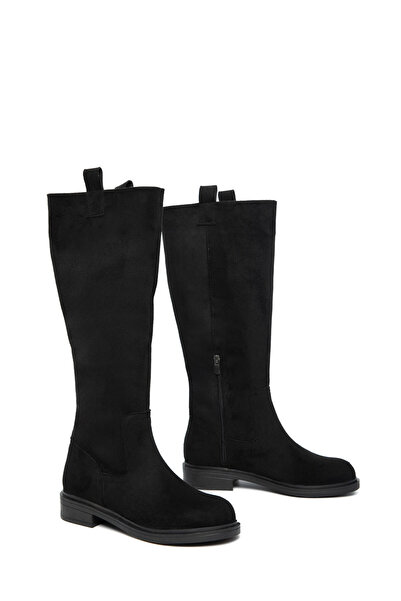 SOHO Black Suede Women's Boots 21125