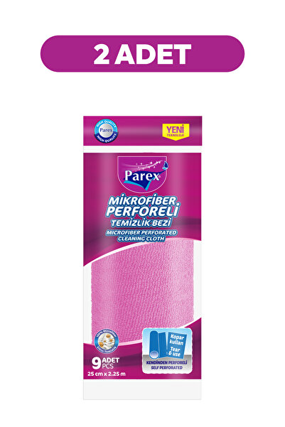 Parex Mikrofiber Perforeli 9’lu Rulo Bez İkili Paket