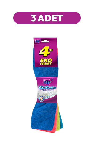 Parex Paket od 3 komada mikrofibre krpa za čišćenje