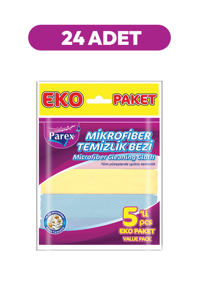 Parex Mikrofiberska krpa za čišćenje, 5 komada, pakovanje od 24 komada