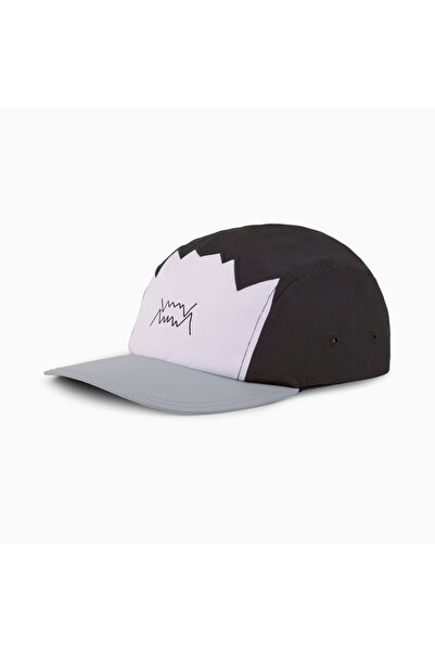 Puma Șapcă de baschet cu 5 panouri, neagră, unisex