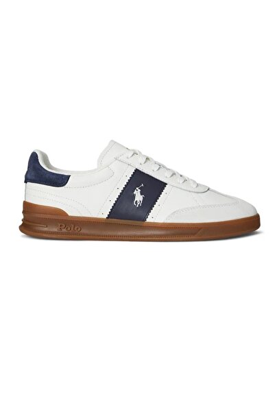 Ralph Lauren HRT AERA PP-SNEAKERS-ΧΑΜΗΛΟ ΣΚΟΥΡΟ ΜΠΟΥΤΙ ΜΕ ΚΟΡΔΟΝΙΑ