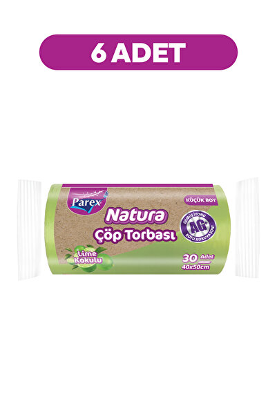Parex Natura Çöp Torbası Küçük Boy 30'lu 40 x 50 cm Altılı Paket