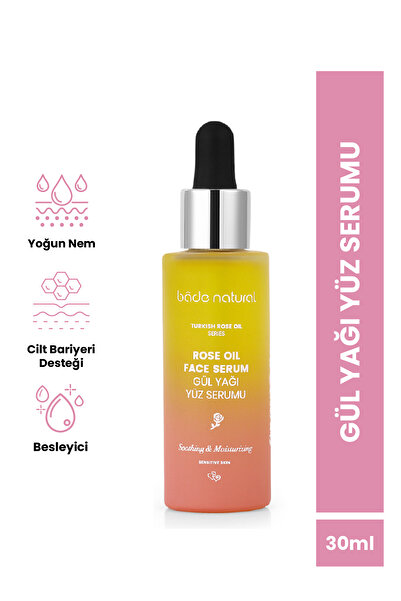 Bade Natural Gül Yağı Rahatlatıcı Ve Antioksidan Yüz Serumu 30 ml