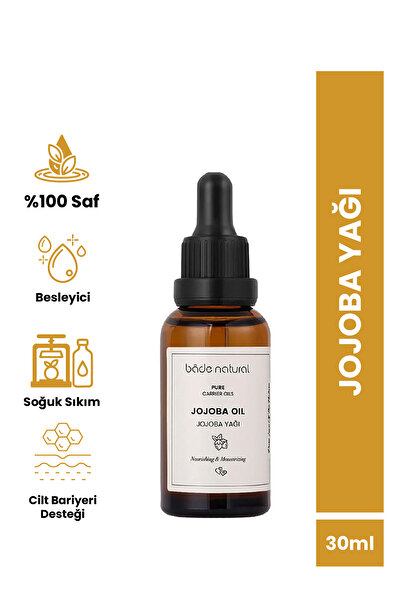 Bade Natural Jojoba Yağı Soğuk Sıkım %100 Saf 30 ml