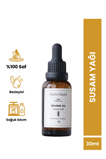 Bade Natural Susam Yağı Soğuk Sıkım %100 Saf 30 ml
