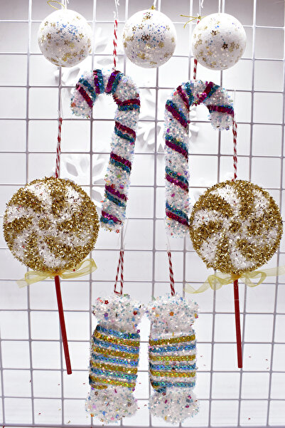 Waldern Преміум-колекція Luxury 12'li Mix Beyaz Süs Seti