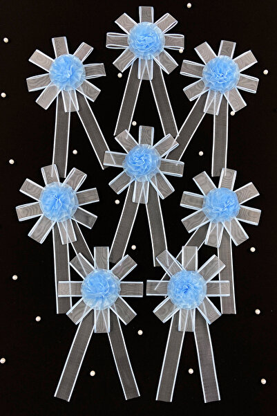 ZEYMERADE Bebe Mavi Bohça Süsü, Gelin Damat Çeyiz Düğün Nişan Konvoy Gelin Ar...