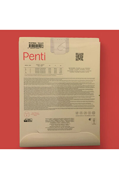 Penti Comfort Support Pantyhose Flight Attendant Stockings Smoke Nefti Gray Color XL 4 Size