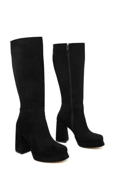 SOHO Black Suede Women's Boots 21101