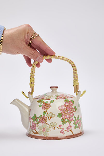 TRENDYOLMİLLA HOME Flower Patterned Porcelain Teapot 750 ml Tphaw26Ml00001