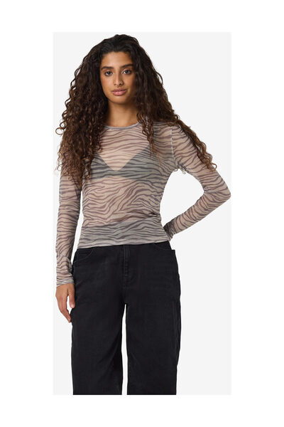 Noisy May NMJUDITH L/S SÍŤKOVÝ TOP JRS LX