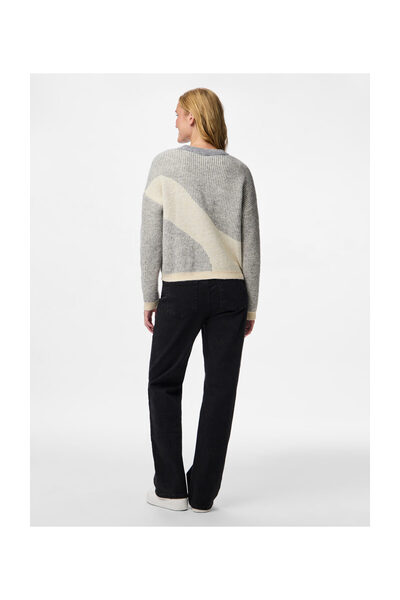 PIECES PCLINNA volný pletený top s kulatým výstřihem PWP BC