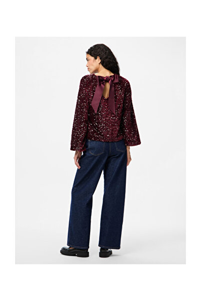 PIECES PCKAM LS DEEP BACK BOW TOP JRS NOOS BC