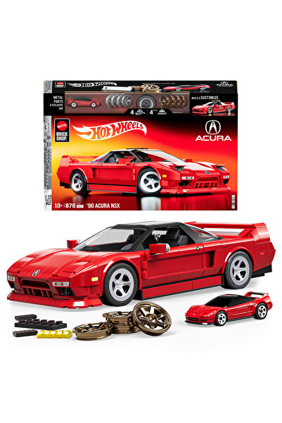 mattel Brick Shop™ Hot Wheels® Elite Serisi - '90 Acura NSX 876 parça, koleksiyoncular için JFT17