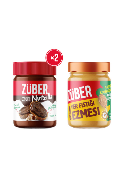 Züber Nutzilla x2 + Original Fıstık Ezmesi x1