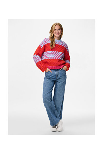 PIECES Pcjanel Ls O-Neck Knit Bc