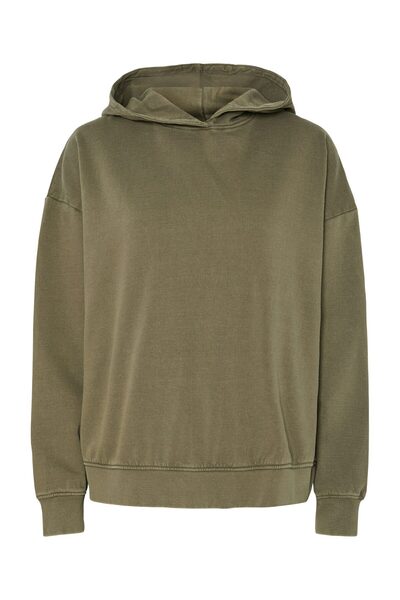 PIECES PCJANALYN LS Mikina s kapucí s potiskem, sepraný vzhled FC