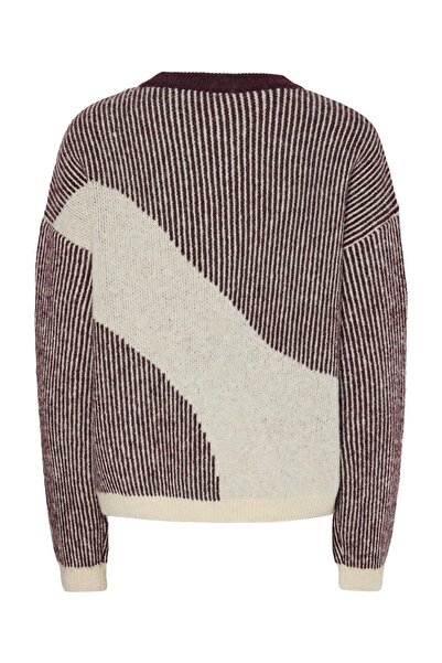 PIECES PCLINNA volný pletený top s kulatým výstřihem PWP BC