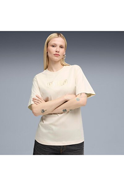 Puma MAXIMAL METALLIC Relaxed Tee Alpine Snow