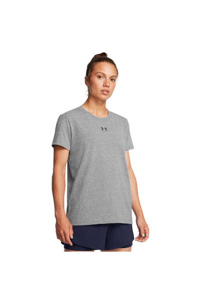 Under Armour Tricou gri pentru femei Campus Core cu gât rotund
