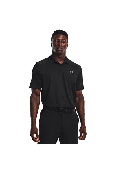 Under Armour Men Loose Fit Short Sleeve Outdoor Polo Shirt, Black