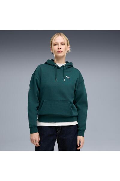 Puma MAXIMAL METALLIC Comfort Hoodie FL Green