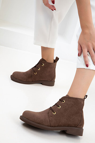 SOHO Kahve Süet Kadın Bot & Bootie 21006