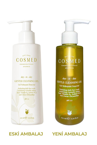 COSMED Day-to-day Gentle Cleansing Gel - Yüz Temizleme Jeli - Karma Cilt Yıkama Jeli 200 Ml