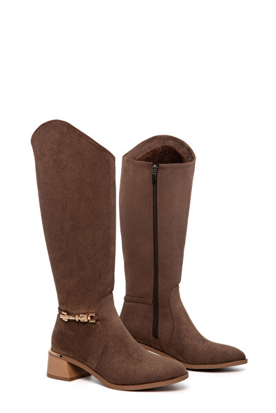 SOHO Kahve Süet Kadın Çizme 21135