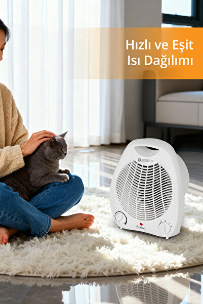 Kiwi 8415 Fanlı Isıtıcı Sıcak - Soğuk 2000w Termostatlı