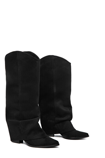 SOHO Černé semišové dámské boty 21130