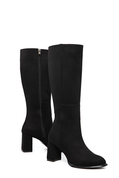 SOHO Cizme de damă din piele intoarsa neagra 21136