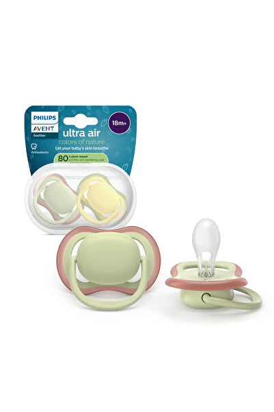 Philips Avent Set 2 suzete Philips Avent Ultra Air SCF349/50, tetina extra-fe...