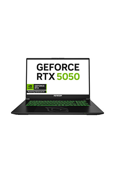 MONSTER Abra A7 V16.2.2 Intel Core i7 13700HX 32GB RAM 1TB SSD RTX 5050 Freedos 17,3" FHD 144 Hz